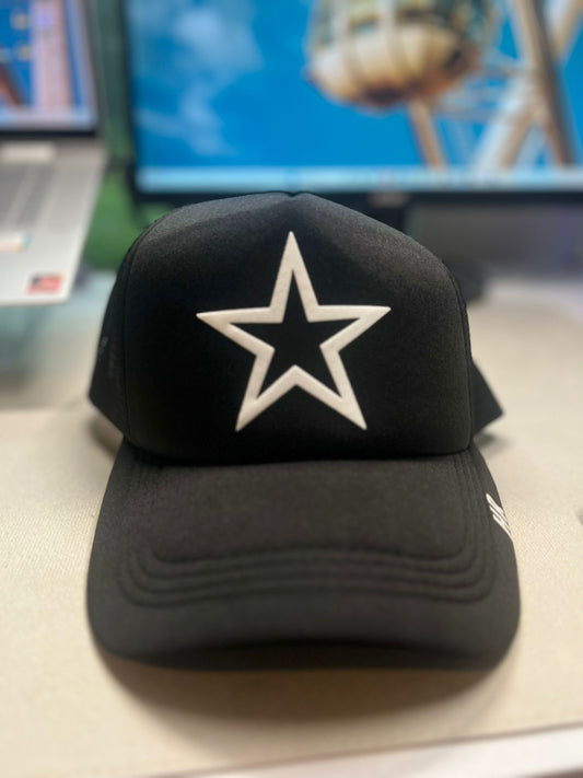 Black Trucker Hat / Mesh Adjustable