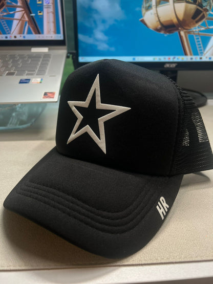 Black Trucker Hat / Mesh Adjustable